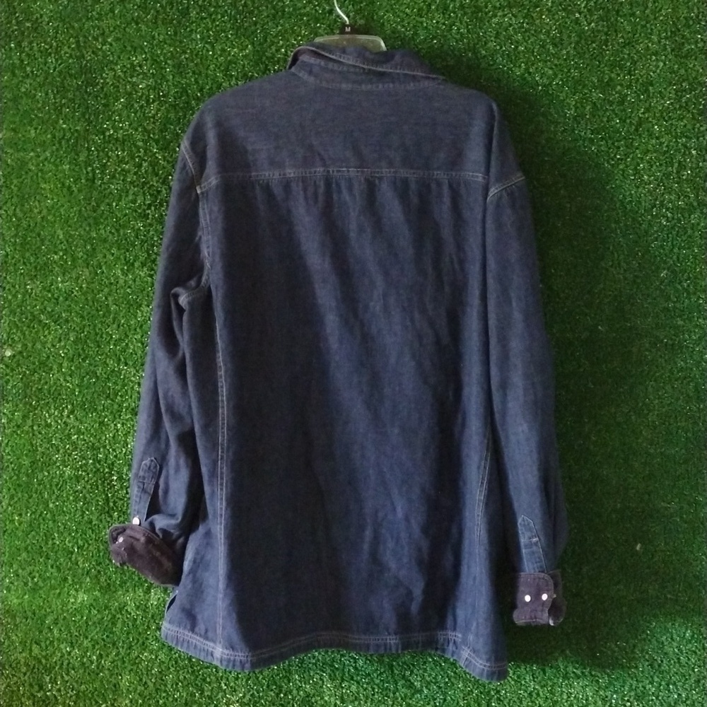 Lands' End Dark Blue Shirt Jacket - Picture 3 of 3